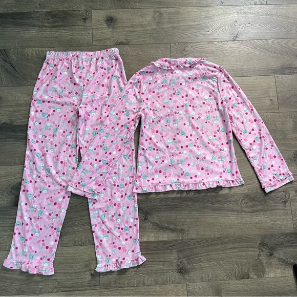 NWT Disney Store Pink Princess Girls 9/10 Flannel Pajama Set - Picture 2 of 7